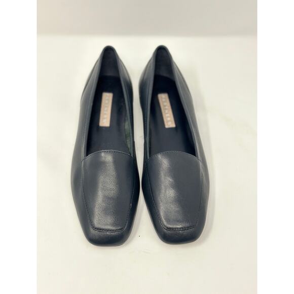 PARTNERS Dark Blue Leather Slip On Loafer Flats Shoes Women's Size 6 - Picture 6 of 10